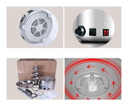 نافورة شوكولاتة تجارية, معدات صنع الأطعمة والوجبات الخفيفة