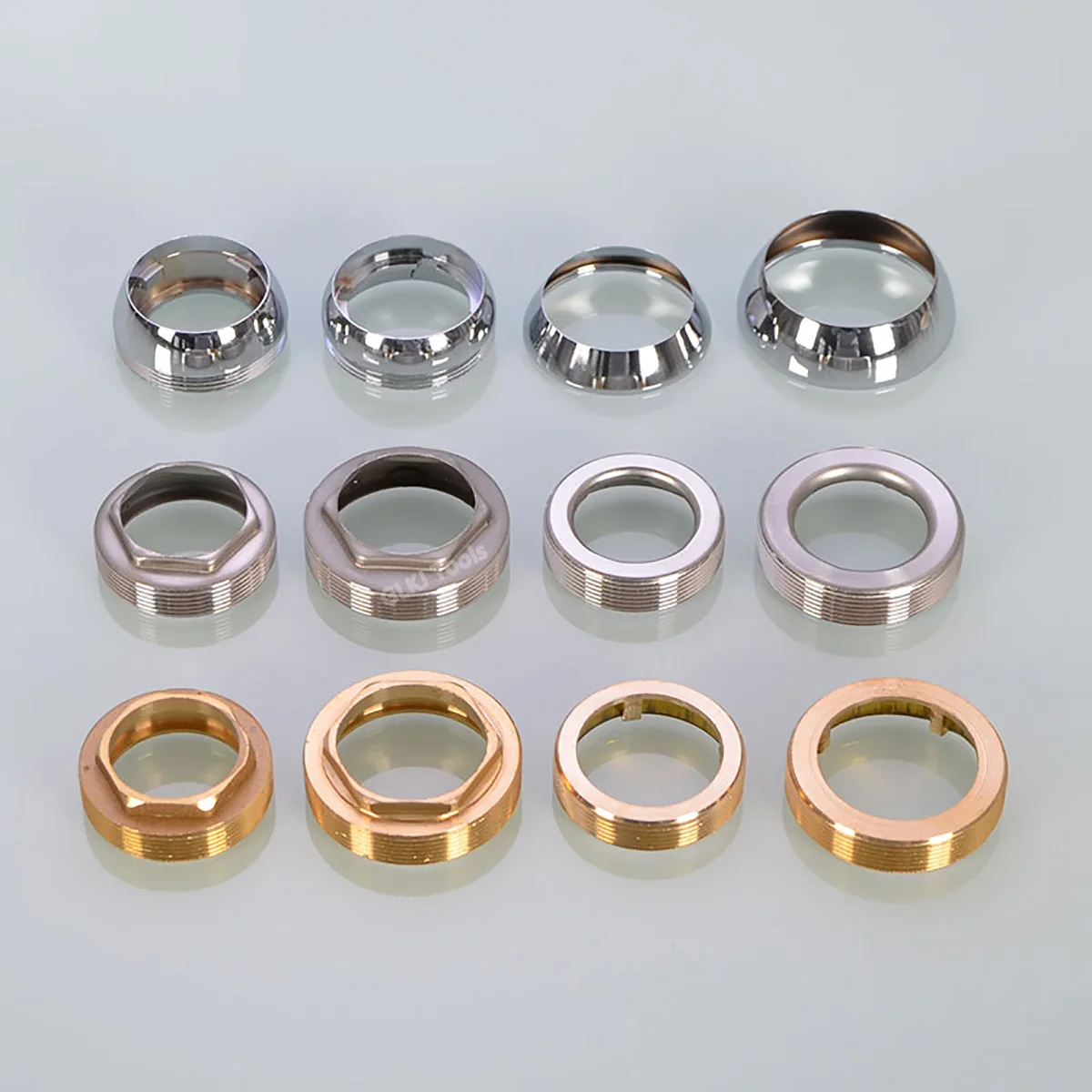 1PCS 35/40mm Faucet Spool Gland Kitchen Basin Faucet Fitting Shower Fixing Cap Copper Cover Bowl Decorative cover