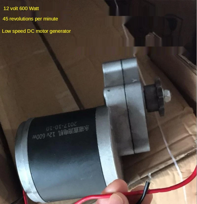 600W Hand Crank Generator Motor Motor Permanent Magnet Dc Low Speed Wind Water Power 12V24V36V48V60V