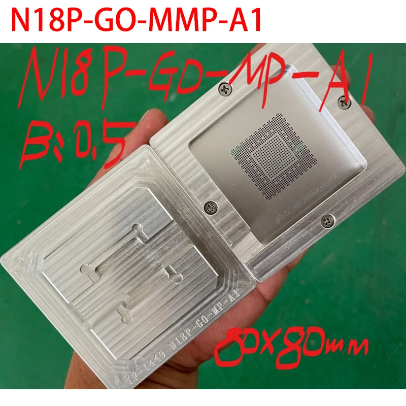 Imagem -02 - Bga Reballing Stencil Kit para Placa Gráfica Chip ic Gtx970 1660s 2060 2070 Ga104 N18p Gf107 Gf108 Plantio Jigs Modelo Elétrico