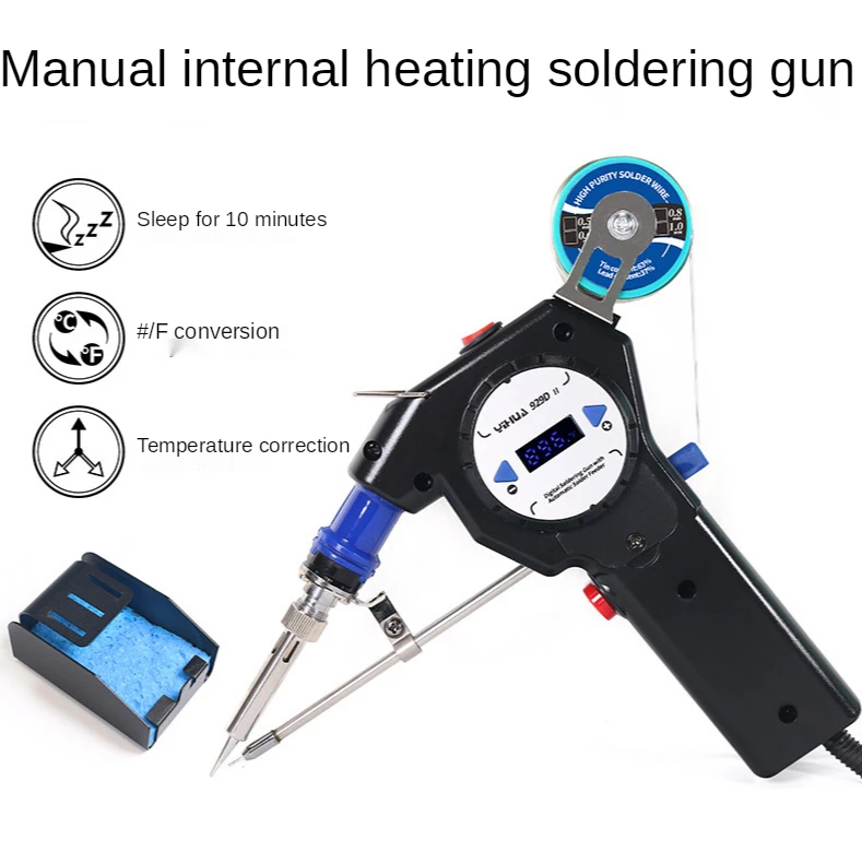 Imagem -03 - Wep 929d-ii Estação de Ferro de Solda Portátil Tin Gun One-handed Soldagem Ferramenta de Reparo Envio Automático