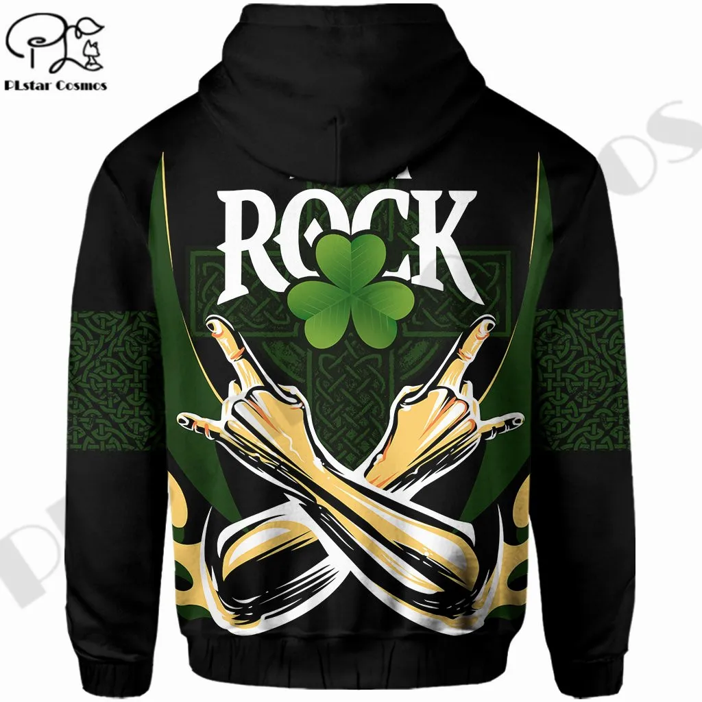 PLstarCosmos 3Dprinted Newest Sham Rock Ireland Happy St. Patrick’s Day Harajuku Streetwear Unique Unisex Hoodies/Sweatshirt/Zip