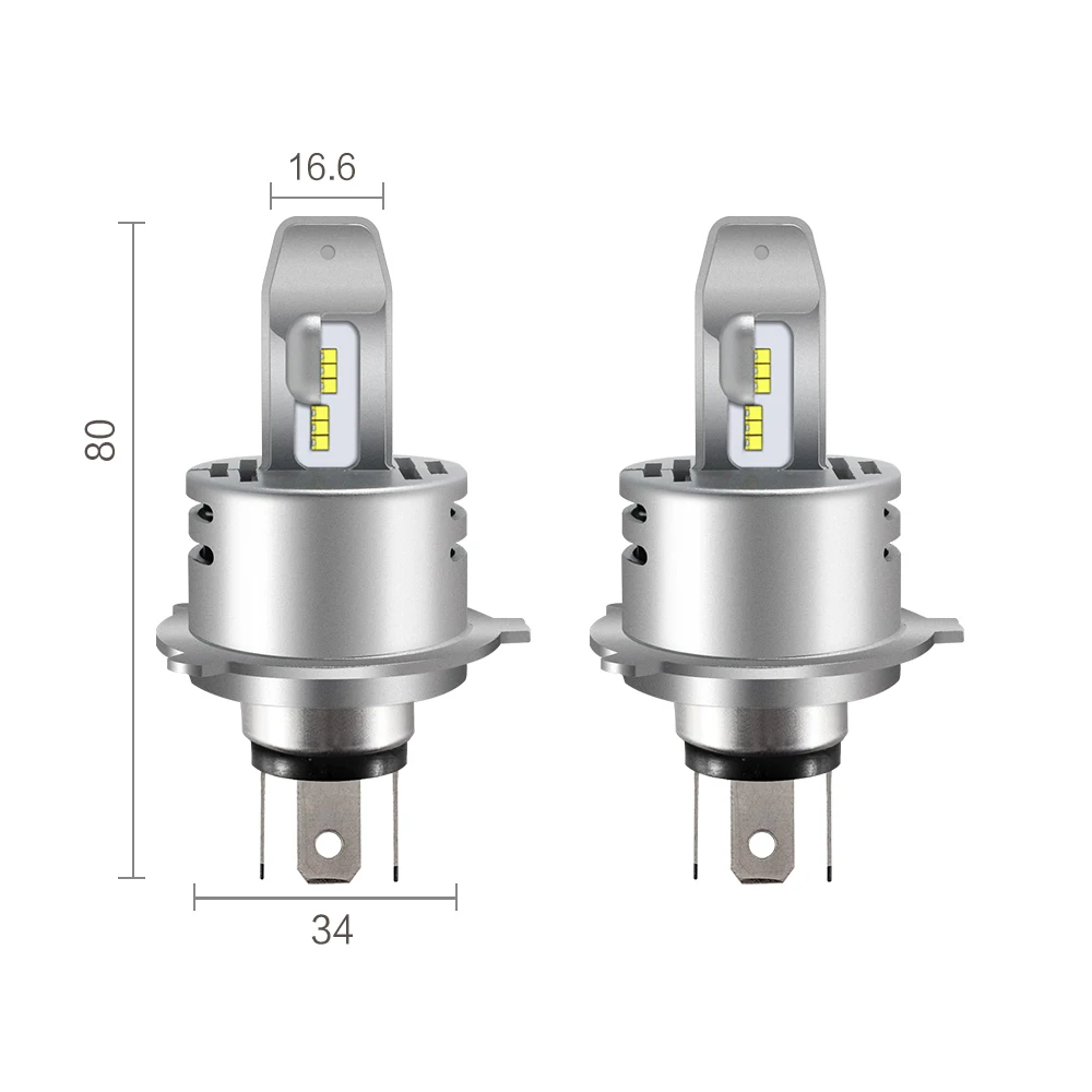 2 قطع 9S-H4-40W-6000LM LED المصباح H4 / 9003 / HB2 مصباح سيارة مع 12 قطعة ZES CANBUS LED المصباح السيارات LED #5