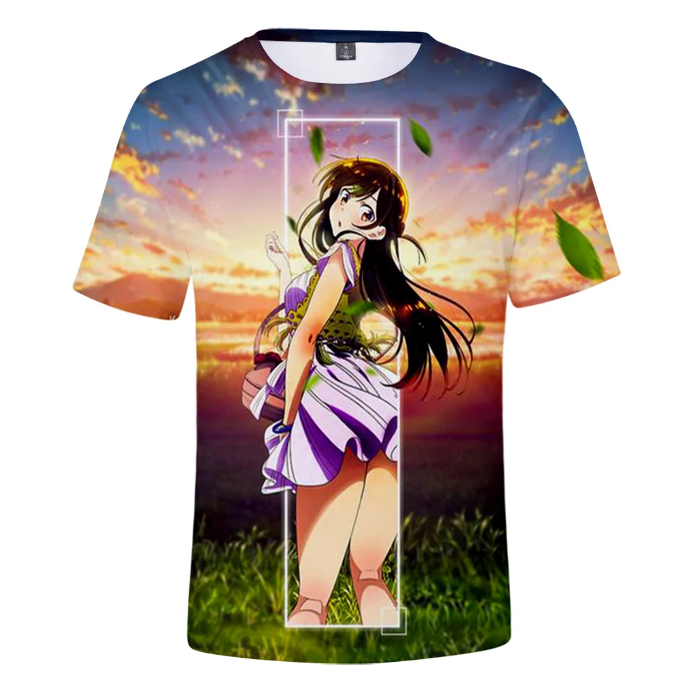 Rent-a-Girlfriend 3D Print T-shirt Men/Women Summer Fashion Casual Hip-hop Harajuku Funny Short Sleeve Round Neck Tops