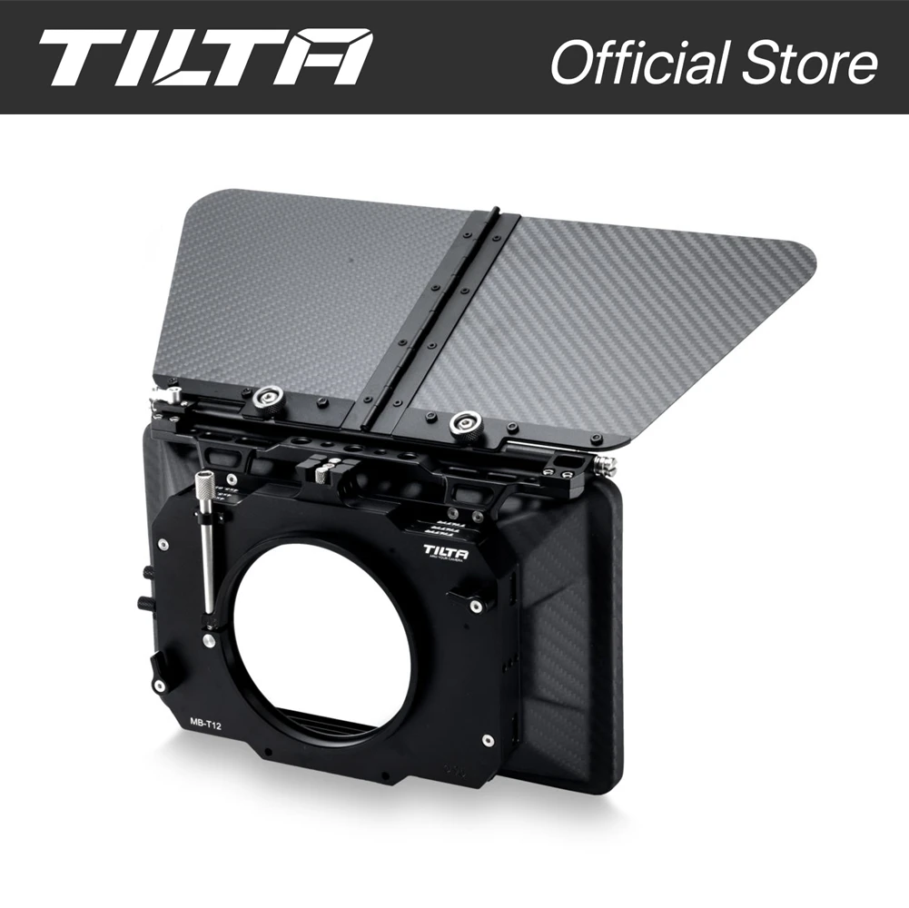 TILTA MB-T12 4×5,65 Carbon Fiber Matte Box (Clamp-on) mit Einzelunterseite für 15mm Rod Support Rig für 5D4 RED ARRI SONY DSLR