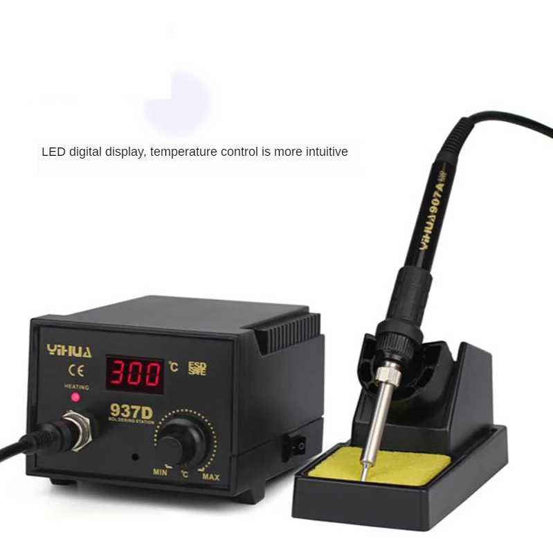 Newest  50W Temperature Control ESD Digital Soldering Station / Rework Stations YIHUA 937D