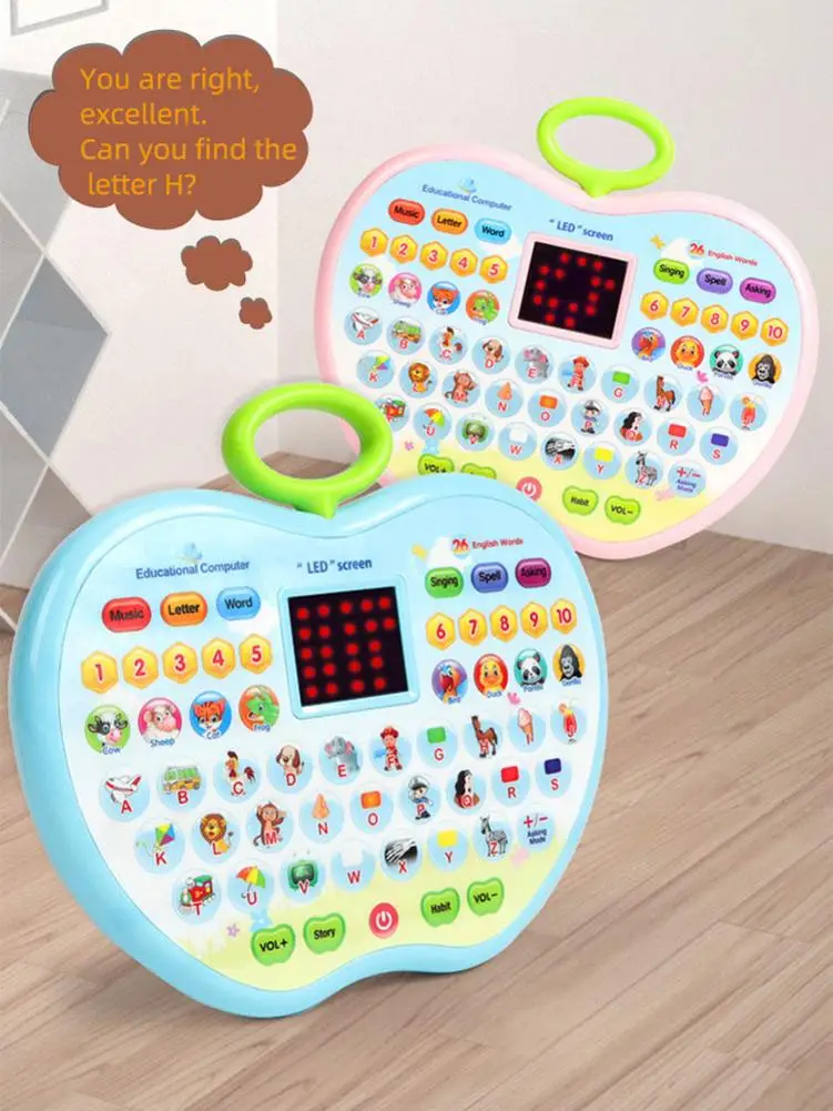 Kinderen Interactive Learning Machine Baby Telefoon Muzikaal Speelgoed Elektronische Onderwijs Computer Tablet Met Led Screen Kids Gift