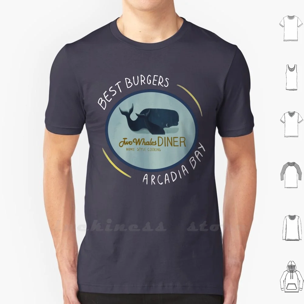 Two Whales Diner Tee ( Lighter ) T Shirt Men Women Teenage Cotton Life Is Strange Lis Dontnod Two Whales 2 Whales Diner Two