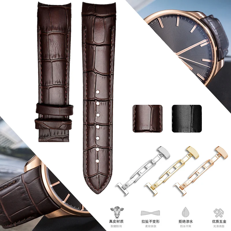 Genuine Leather Watch Strap for Mido M024 Soft Waterproof Leather Watch Band M024407a/630A Bruna Series 20 21mm Men