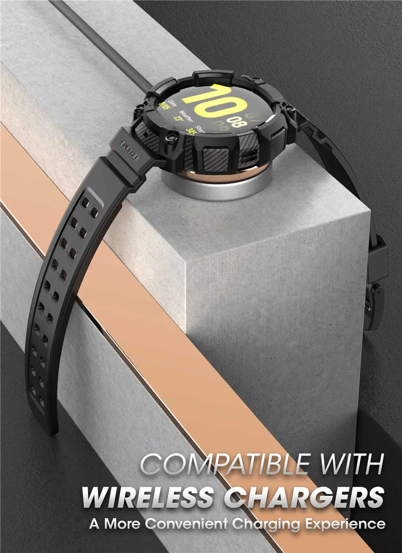Case For Samsung Galaxy Watch Active 2 (44mm) SUPCASE UB Pro Rugged Protective Cover with Strap Bands For Galaxy Watch Active 2