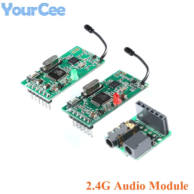 2.4G Analog Audio Module Digital Wifi Wireless Transmitter Receiver Board Module Interface Board 3.5-5V