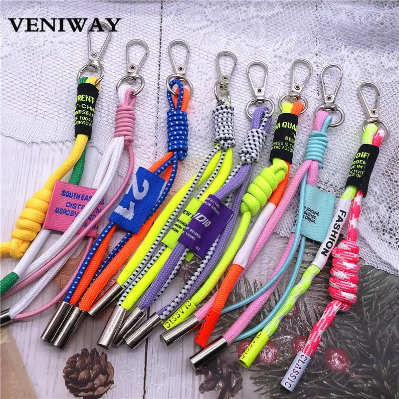 Creative Braided Mobile Phone Lanyard Short Men\'s and Women Ornaments Shell Universal Anti-lost Chain Strap Keychain Accessories