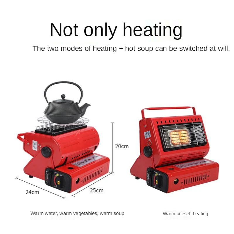 1.3KW กลางแจ้งแบบพกพาเครื่องทำความร้อนเตา Multi-Purpose Liquid แก๊สแบบพกพา Mini เต็นท์เครื่องทำความร้อนเตาอบ