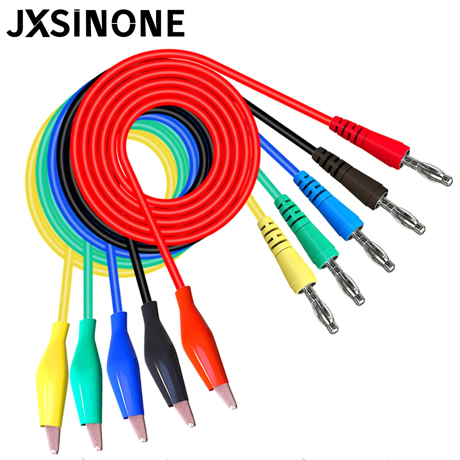 JXSINONE P1920B 30 шт./компл. комплект задних зондов с зажимом типа «крокодил» до 4 мм штекера типа «банан» мультиметра тестовый провод 30 В/10 А для автомобильного инструмента