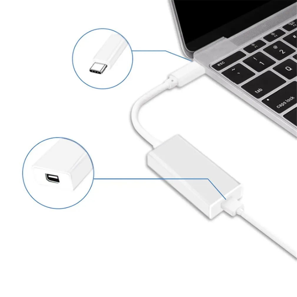 USB 3.1 tip C (Thunderbolt 3) MacBook Pro için Mini Display Port Thunderbolt 2 adaptörü