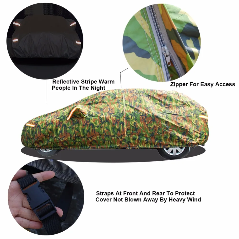 Kayme waterproof camouflage car covers outdoor sun protection cover for chevrolet cruze aveo lacetti camaro captiva epica spark