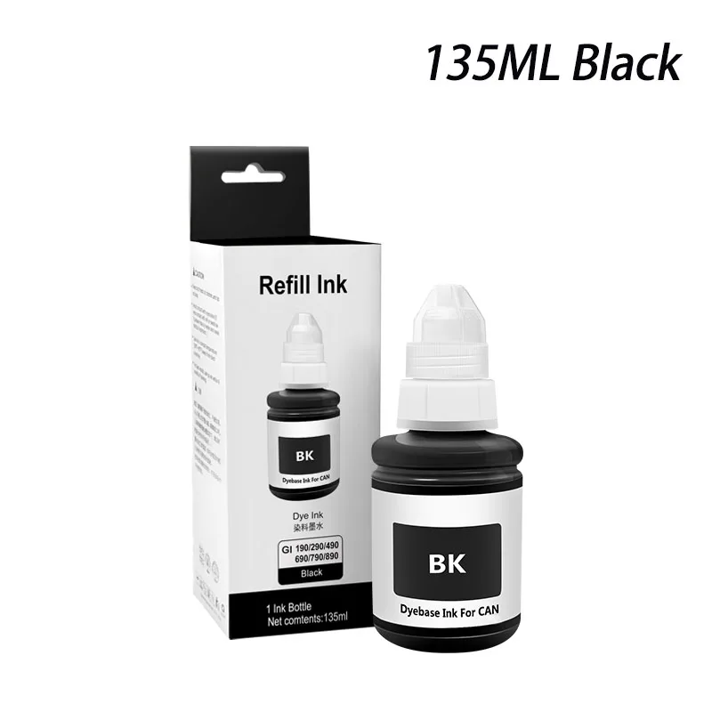 Dye Ink For Canon Pixma G2100 3100 1800 2800 1411 GI-490 GI-790 Desktop Dye Ink For Canon Inkjet Printer(Packed With Carton)