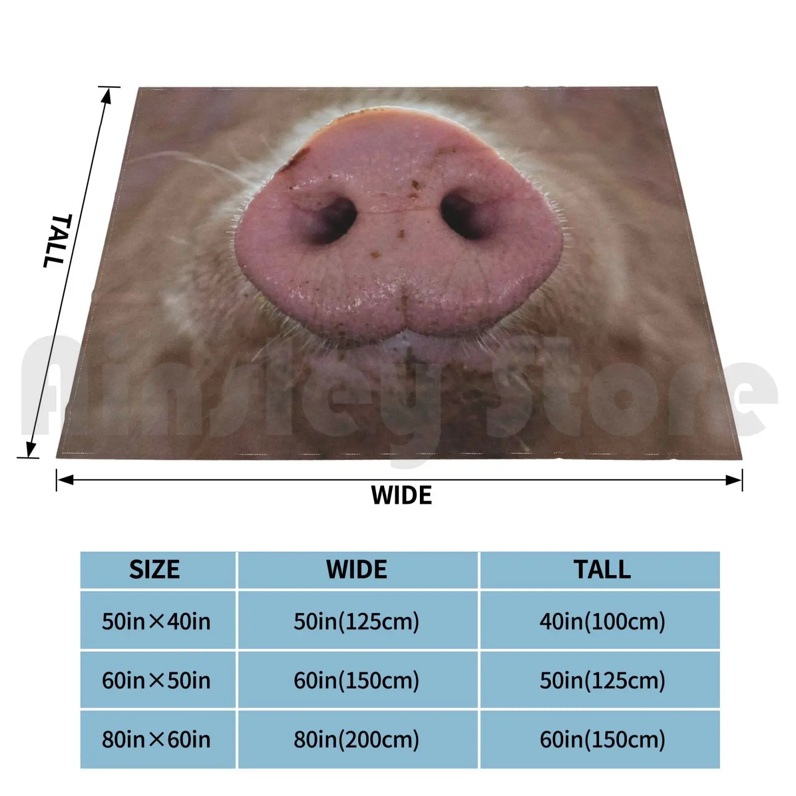 Pig Blanket Fashion Custom 330 Pig Sow Social Distancing Self Isolating Quarantining