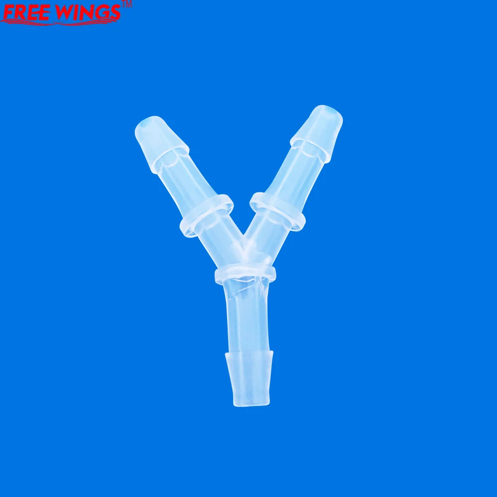 1/3/5pcs 3.5-19.5mm Y-Type Connectors PP Plastic Pagoda Tee Joints Aquarium Fish Tank Aerator Air Pump Hose Splitters Connector