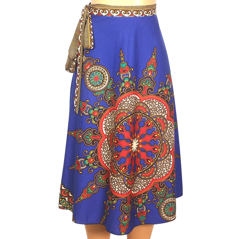 

Wholesale 2020 Dashikiage Fashion New Arrival African Clothes African Dashiki Print 100% Cotton Women Skirt Piece Bandage Skirt