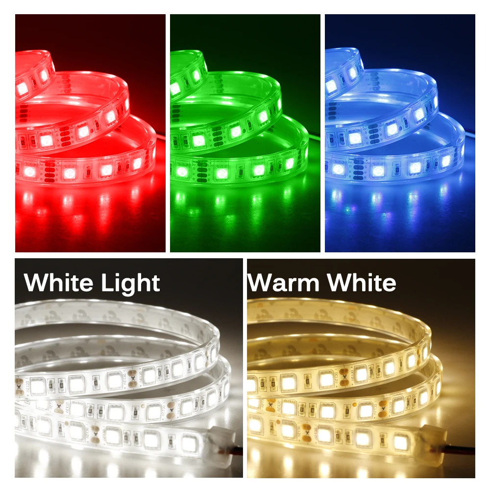 IP67 IP68 Waterproof LED Strip 5050 DC12V High Quality Underwater & Outdoor Safety RGB LED Strip Light 300LEDs 60LEDs/M 5m/lot