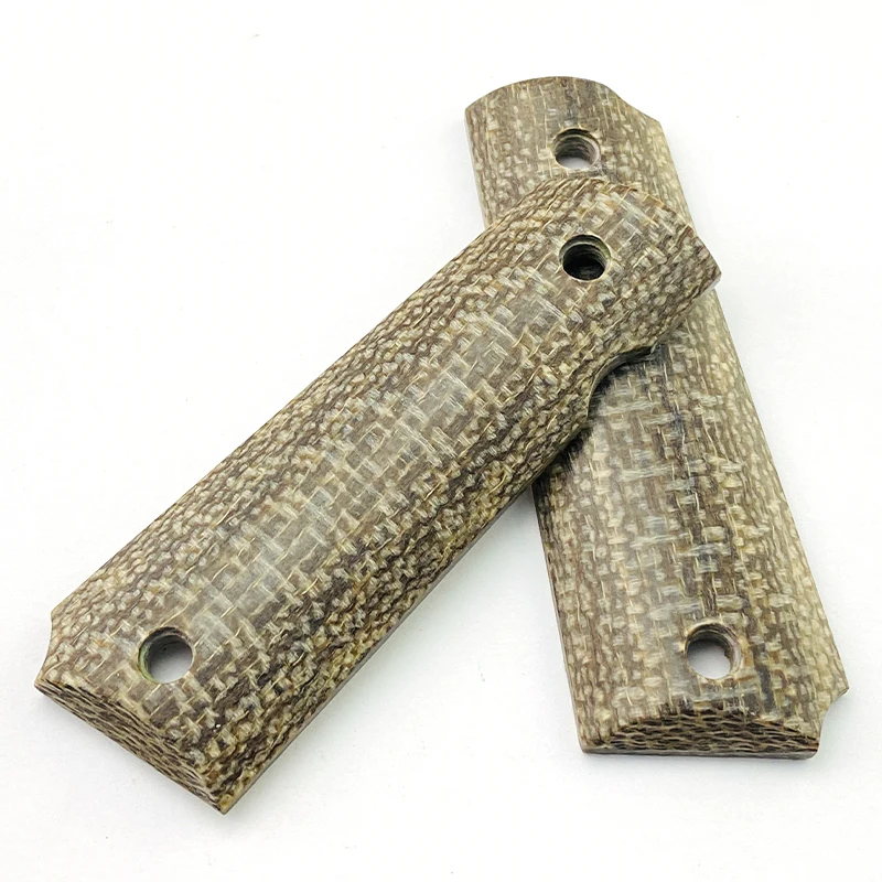 2Pieces Gun 1911 Grips Mikata Lattice material Handle Grips Patch Custom Grips CNC Gun Handle Grips