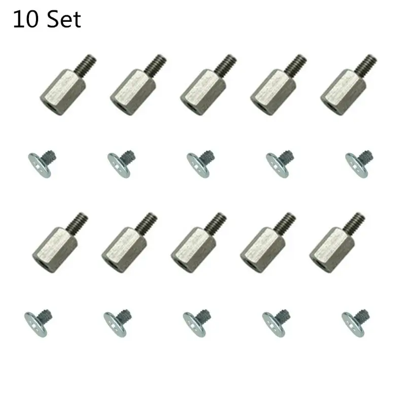 10 Set Hand Mounting Kits Stand Off Screw Hex Nut for A-SUS M.2 SSD Motherboard Q81F