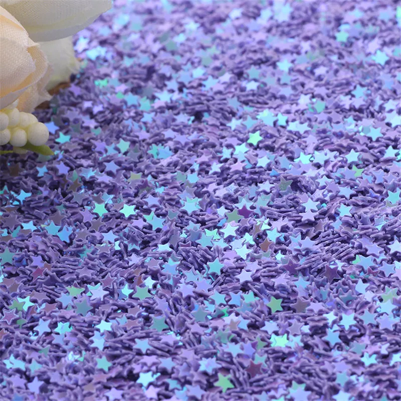 Pailetten 3mm Glitter Stars Sequins PVC Star Paillettes Sewing Craft DIY Scrapbooking Sequin Set Nail Art Confetti 10g