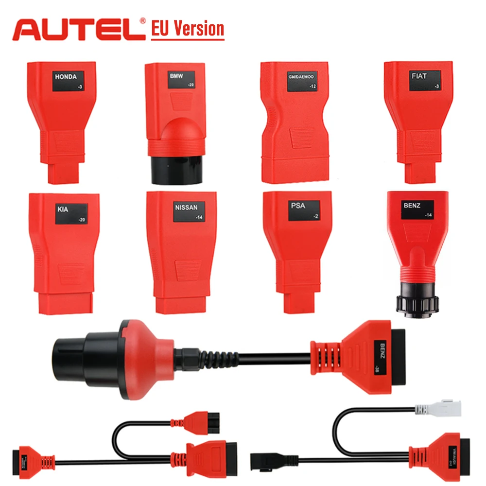 Autel MaxiDAS DS808 / Maxipro MP808 Full Kit Connectors OBD1 Adapters Autel Adapters DS808 MP808 OBDI