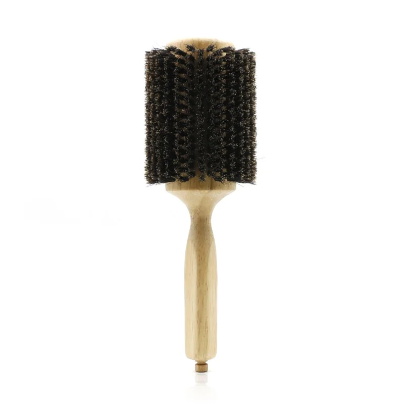 

Pro 6 Size Option Boar Bristle Round Wood Hair Brush Antistatic Hairdressing Comb Curl Round Styling Brush Wooden Hairbrush