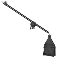 Kit de estudio fotográfico, brazo cruzado de soporte de luz con bolsa de peso, bolsa de arena para fondo Speedlite, accesorios de estudio fotográfico, varilla de extensión