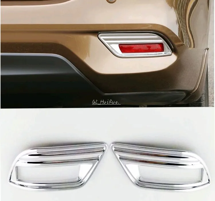 

Tail Fog Light Lamp Cover Trim For Nissan Sentra Sylphy 2016 ABS Chrome Rear Tail Fog Light Lamp Cover Trim Molding