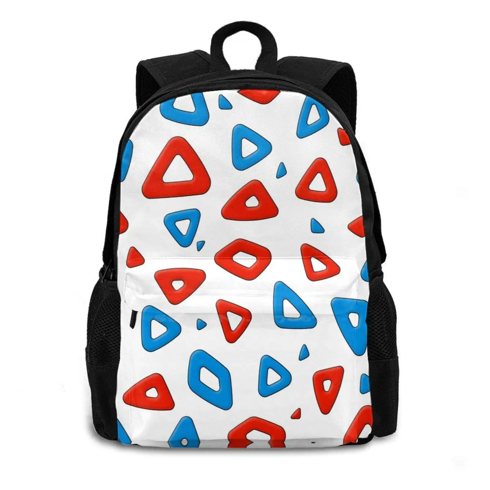 Togepi Stains 1 School Bags Travel Laptop Backpack Togepi Stain Spots Circles Togekiss Egg Ovals Rainbow Color Multicolored