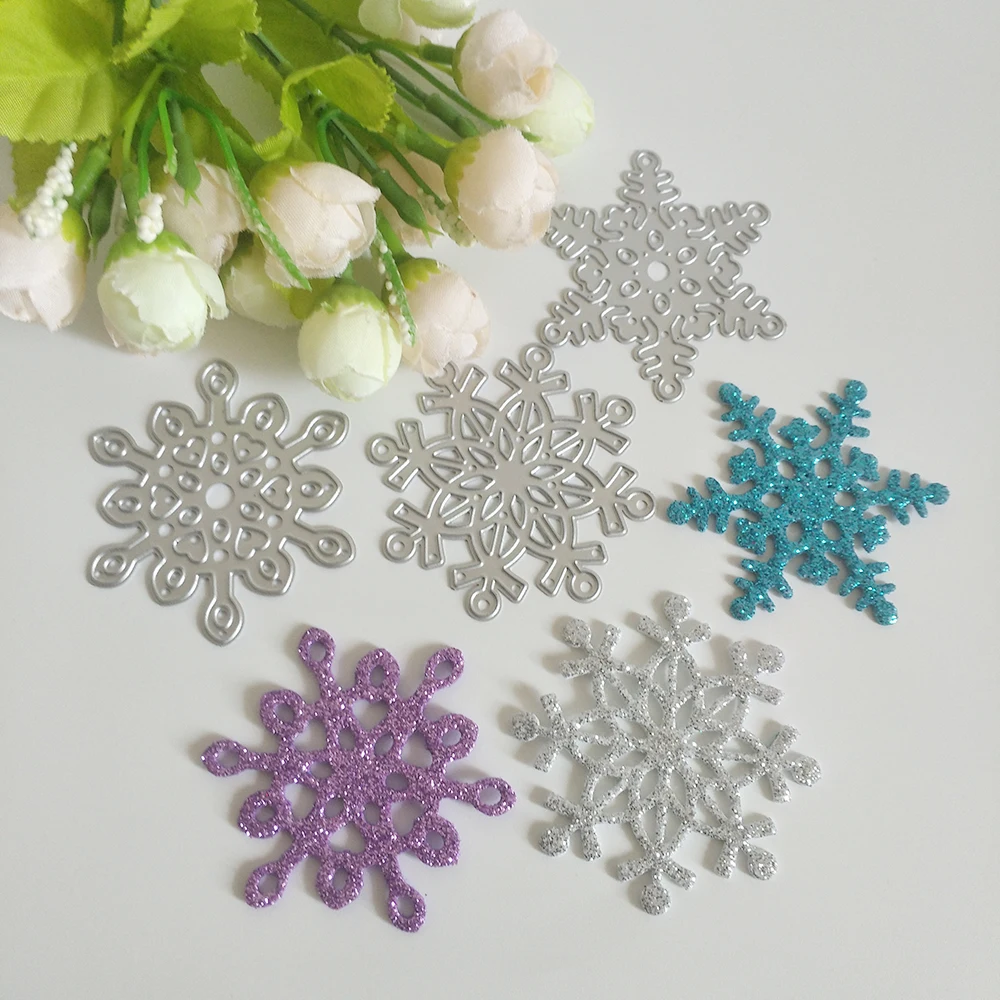 

New 3 exquisite Christmas snowflakes cutting dies DIY scrapbook, embossed card making, photo album decoration, handmade craft