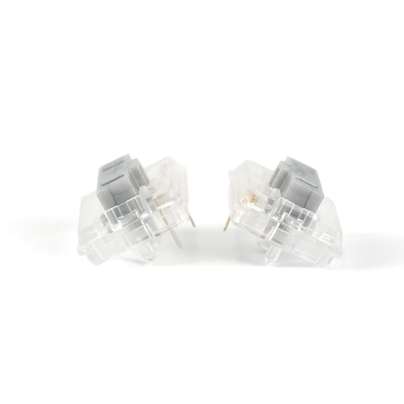 Kailh Choc Silver Crystal Switch low profile Switch Chocolate Mechanical Keyboard Switch RGB SMD Silver stem linear hand feeling