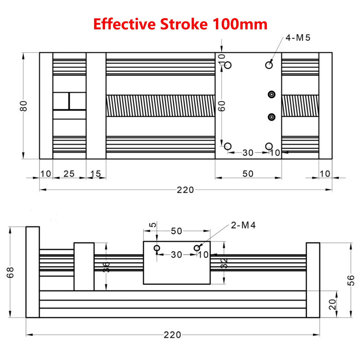 Imagem -05 - Curso Eficaz Cnc Guia Linear Estágio Ferroviário Movimento Ggp Sfu1204 1605 Ballscrew Slide Mesa Impressora 3d Xyz 100 mm 150 mm 200 300 mm