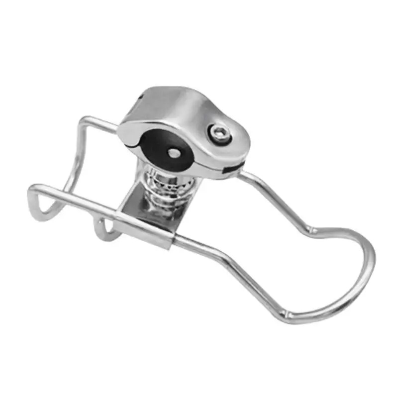 Stainless steel Rail Mounted Clamp on Rod Holder Double Wire for Fishing Boat Kayak