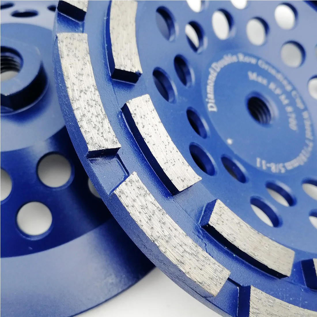 DT-DIATOOL 2 個/pk 5/8-11 スレッド Dia180mm/7 インチダイヤモンド複列カップホイールコンクリートハード石御影石大理石