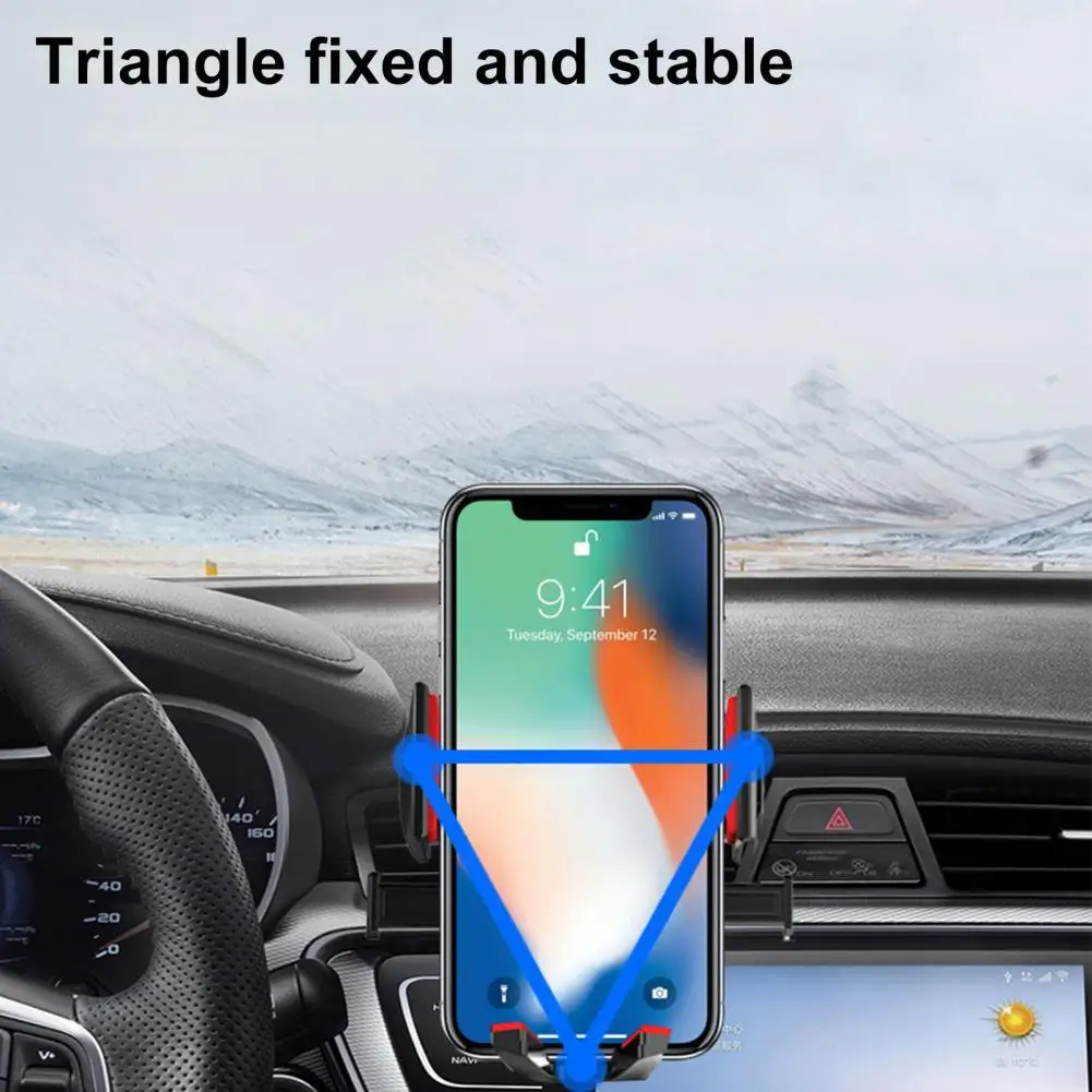 Suporte do telefone do carro ajustável rack de telefone do carro ventosa ventilação ar navegação suporte do telefone