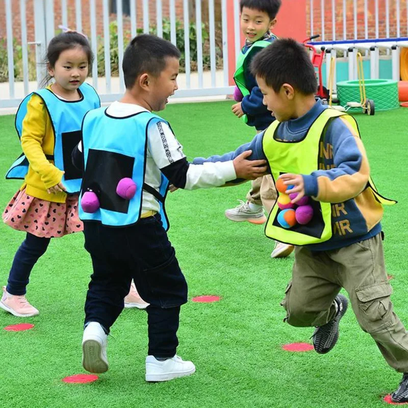 Chaleco de juego para deportes al aire libre para niños, chaleco de Jersey pegajoso, chaleco con bola pegajosa, juguetes para lanzar para niños, juguete deportivo