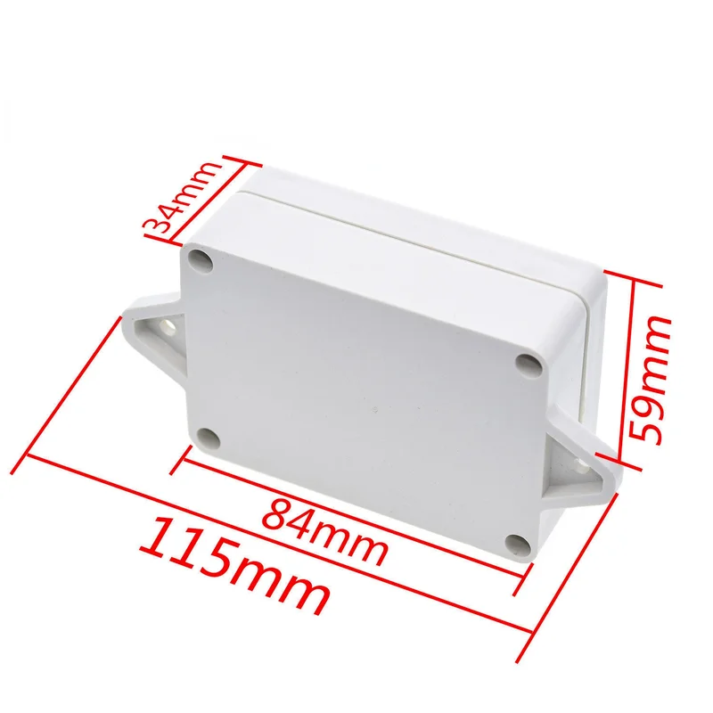 Caja de plástico para proyectos de Cable electrónico, cubierta impermeable de 85x58x33mm, DIY