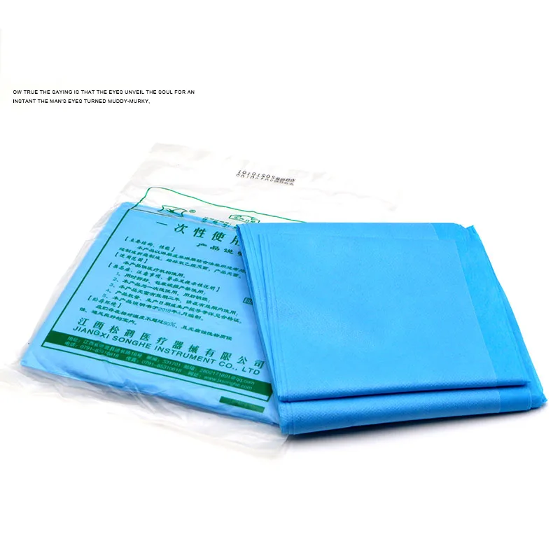 Disposable sheets non-woven sterile beauty shop towels 100 * 200 medical pad  Single Surgical Lamination Single