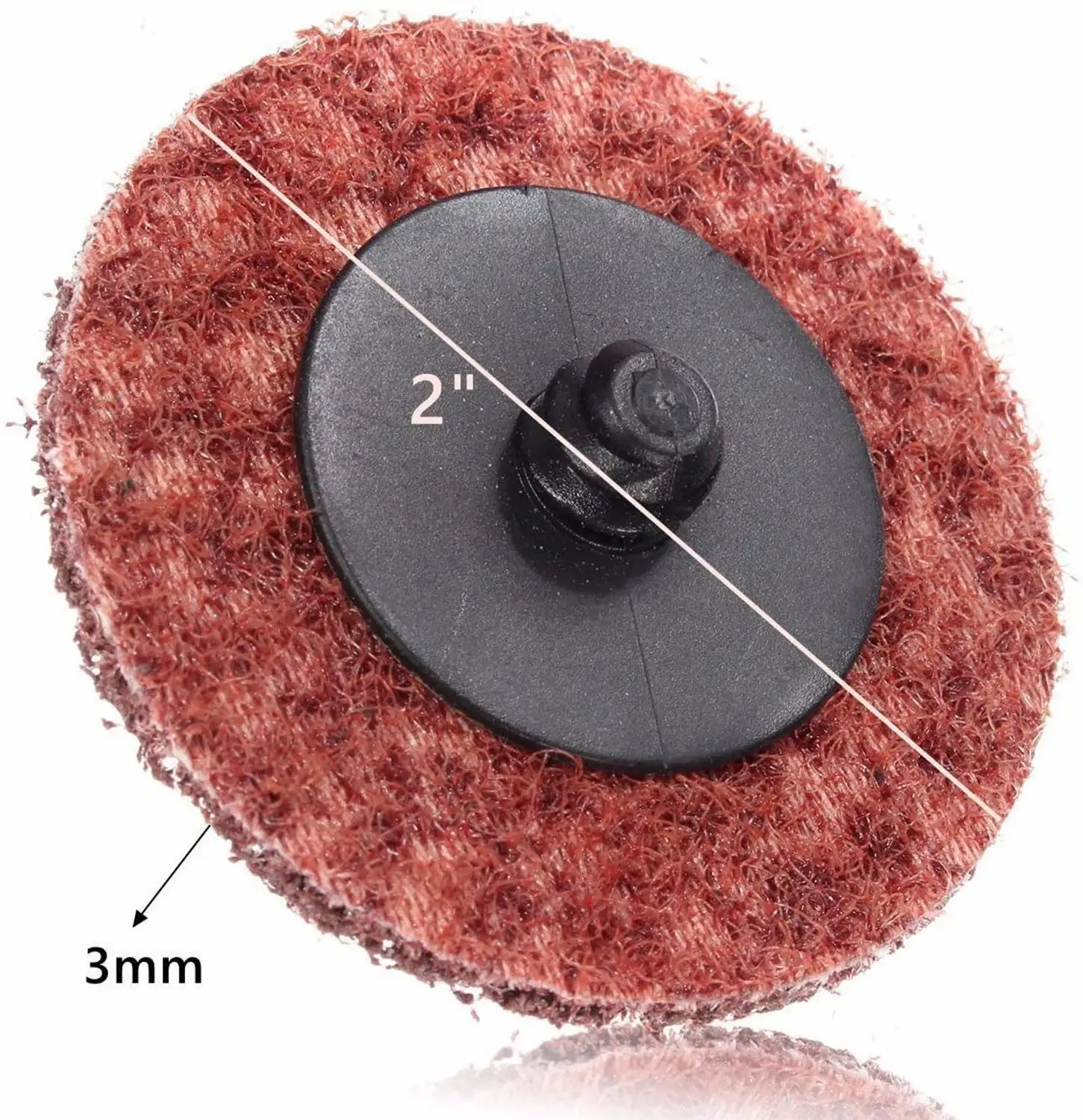 2Inch Nhám Chà Nhám Đĩa 30 Chiếc Nylon Bề Mặt Điều Hòa Đĩa Nhanh Chóng Thay Đổi Đĩa Cho Ba Lan Rỉ Sơn Loại Bỏ