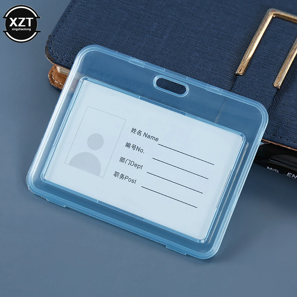 غطاء بطاقة شفاف مقاوم للماء حامل بطاقة حافلة الطالب حافظة بطاقات الائتمان التجارية حامل بطاقة الهوية البنك حماية ملحقات المكتب