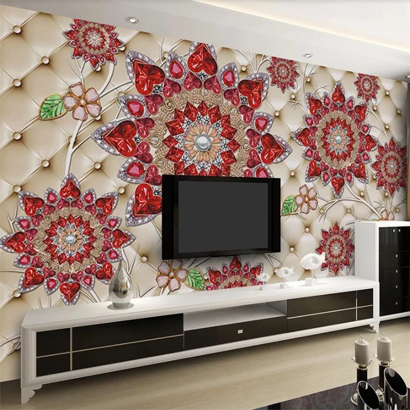 wellyu Customized large murals fashion home decoration shine sofa soft bag jewelry background wall wallpaper papel de parede