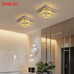 Moder Crystal Ceiling Fixture Decor Chandelier Plafond Lustres Led Lamp For Hallway Indoor Home Pendan Ceiling Lamps Luminaria