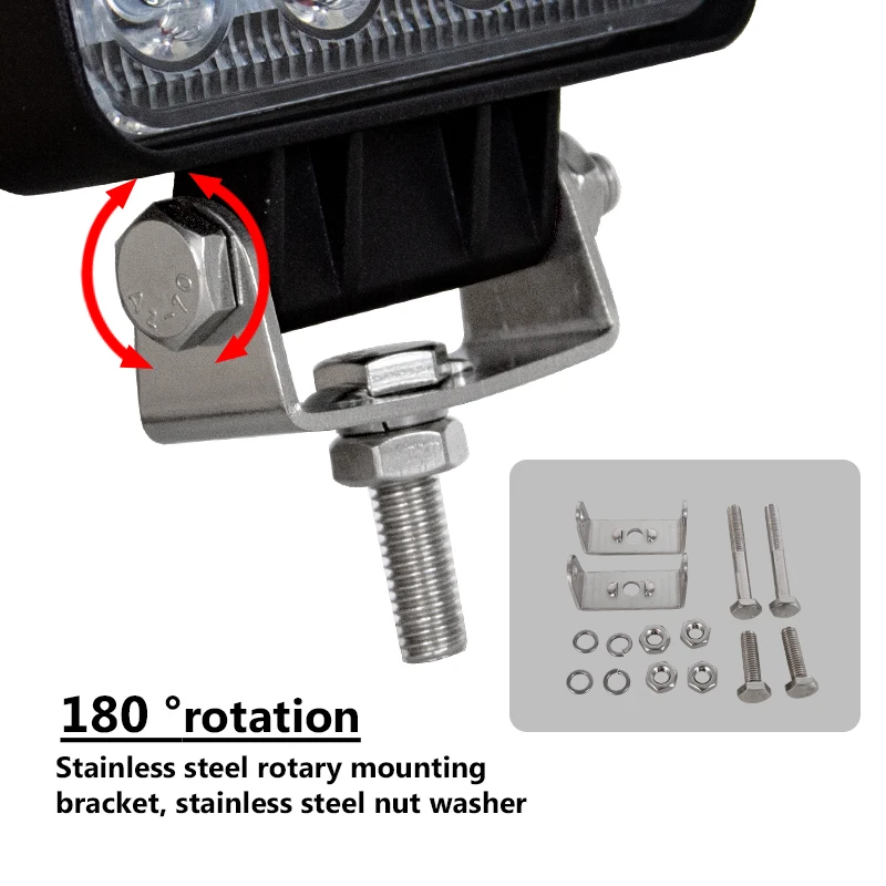 Auxtings 2pcs 10pcs waterproof 48w Flood/Spot led Work Light bar waterproof CE RoHS offroad truck car LED work light 12v 24v