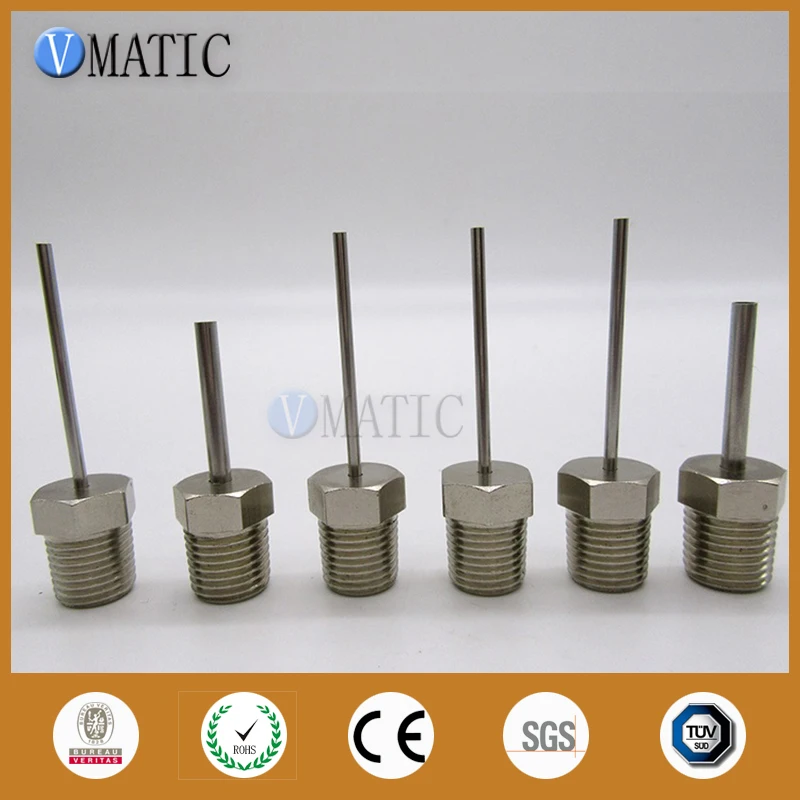 

Quality Stainless Steel Needle M8 M10 G1/8 G1/4 Luer Lock Thread Fitting Blunt Glue Liquid Dispensing Needle Tube Length 50mm