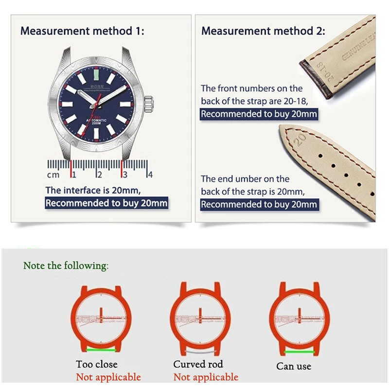 Watch Strap Oil Wax Retro Cowhide Strap 20mm22mm For Samsung Watch For Huawei Watch Watchband UTHAI Z75