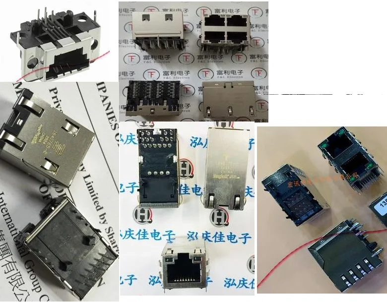 1PCS 6368011-1 1840728-5  406552-4 569259-1 2*8 8p8c   1-1840697-4  RJ45 Network port connector network socket network interface